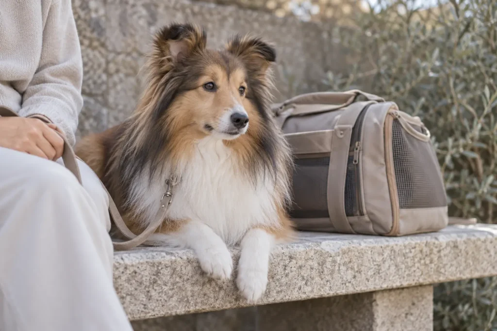 伊豆ぐらんぱる公園は犬と入れる？昼の1mリードと夜のキャリー・カートの違いに関連する犬とのおでかけのイメージ